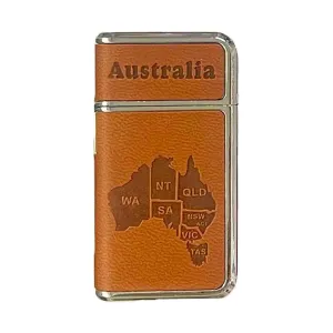 Australian Lighter PU Leather Map