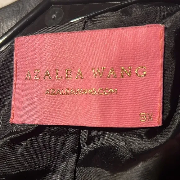 Azalea Wang‎ Menneli Puff Sleeve Faux Leather Crop Jacket in Black