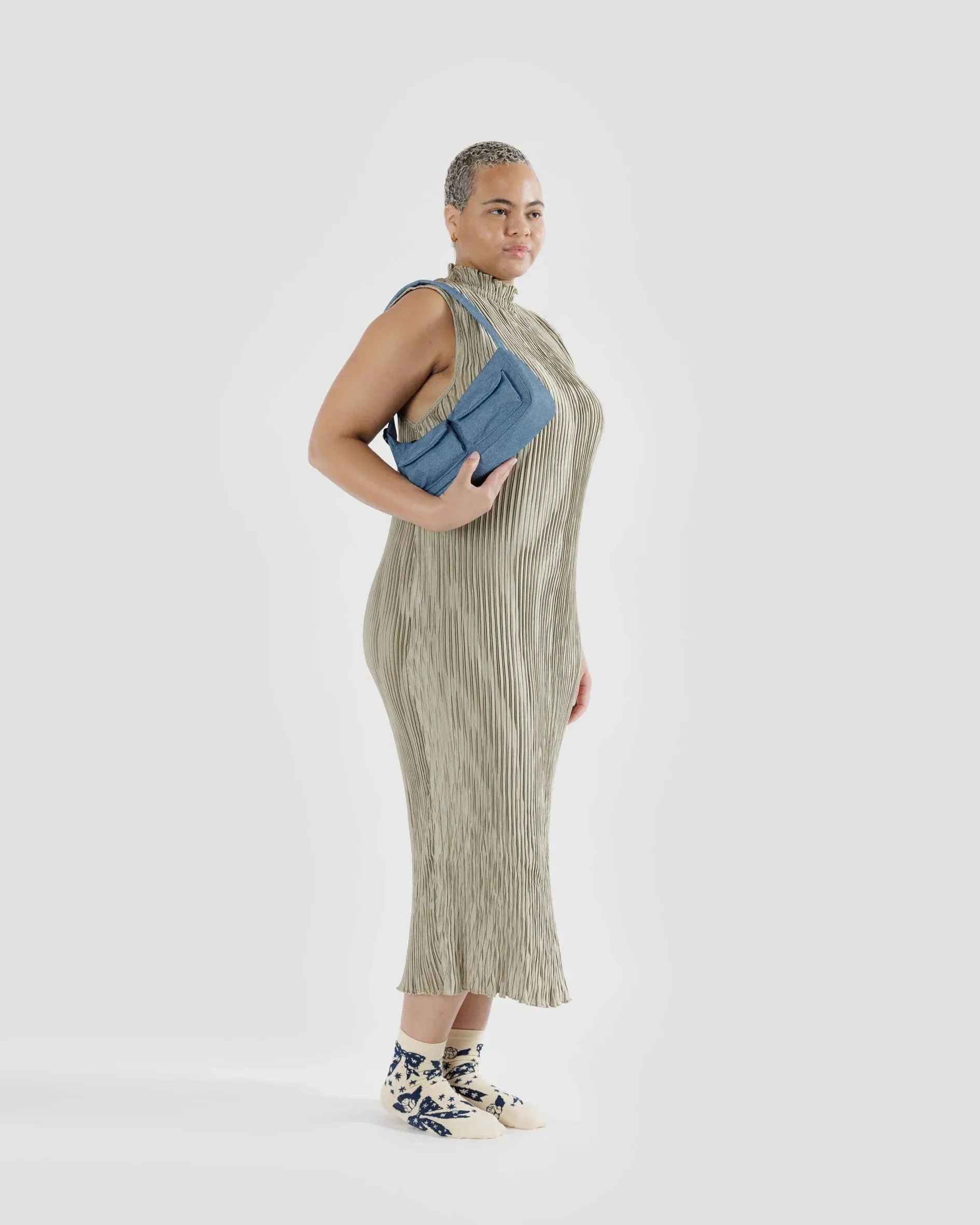 Baggu Cargo Shoulder Bag - Digital Denim