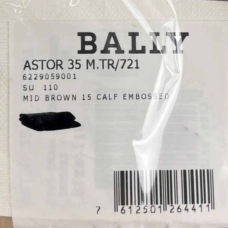 Bally Astor Mid Brown Leather Belt