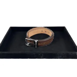 Bally Astor Mid Brown Leather Belt