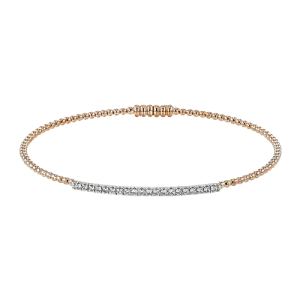 Bangle in 18k Gold with Diamonds
