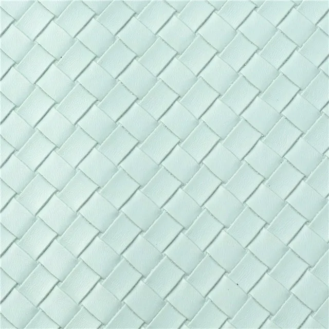 ⋅ Basketweave - Light Green ⋅ Textured Vegan Faux Leather ⋅