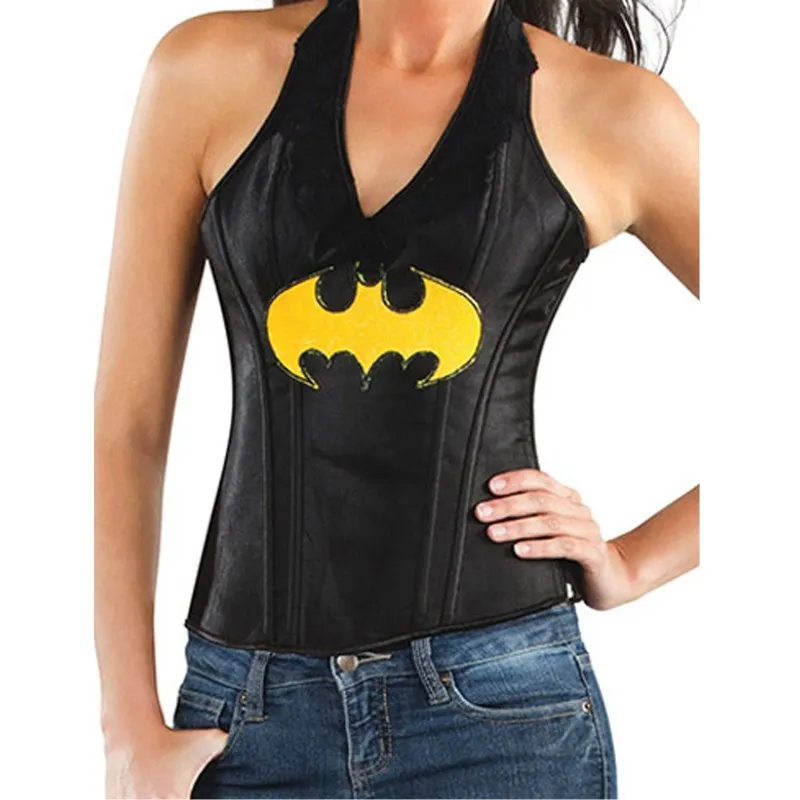 Batgirl Leather-Look Corset-Adult