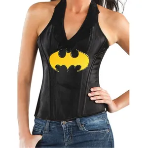 Batgirl Leather-Look Corset-Adult