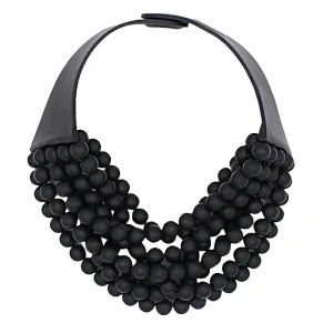 Bella Matte Black Necklace