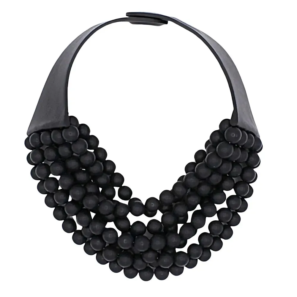 Bella Matte Black Necklace