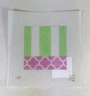 Beth Gantz Designs 130PA Pink/Aqua Stripes
