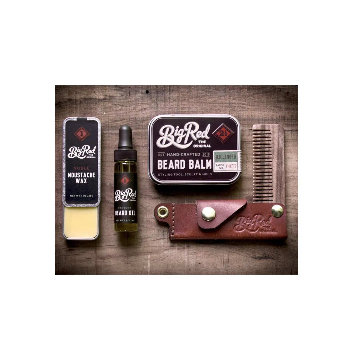 Big Red Beard Comb - Leather Double Deuce No.22L – Whiskey