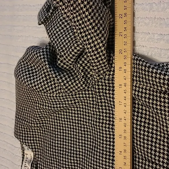 Bill Blass Vintage Wool Houndstooth Jacket Blazer USA 🇺🇸  Made Womens Size 8