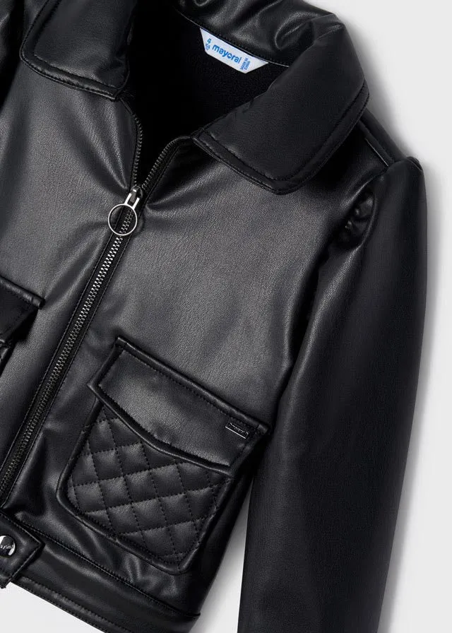 Black Faux Leather Jacket