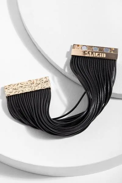 Black Magnetic Cuff Bracelet