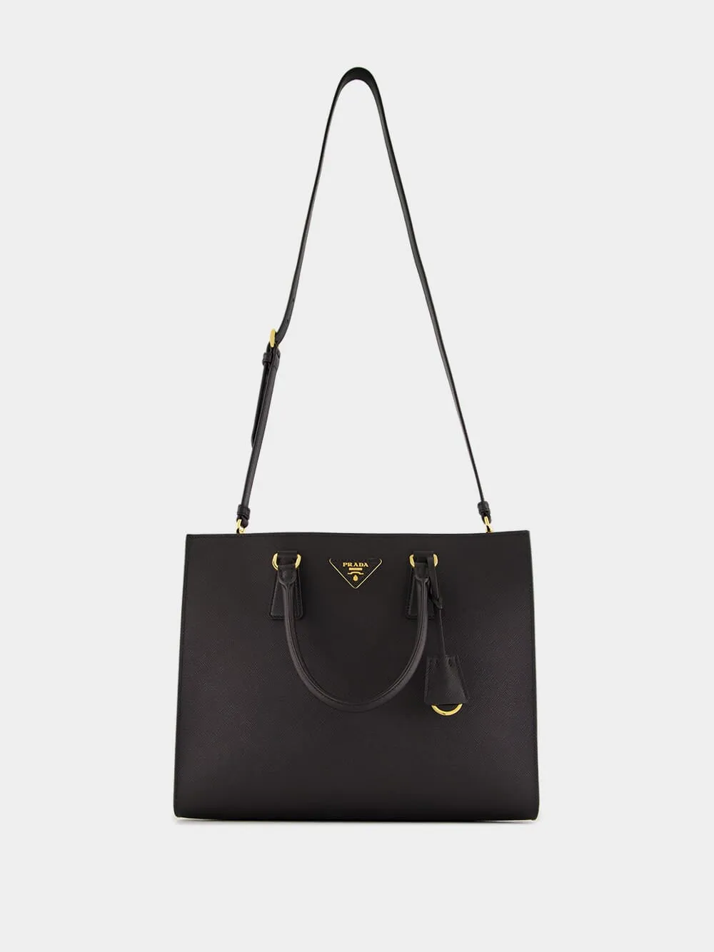 Black Medium Galleria Saffiano Bag