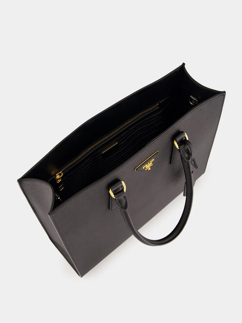 Black Medium Galleria Saffiano Bag