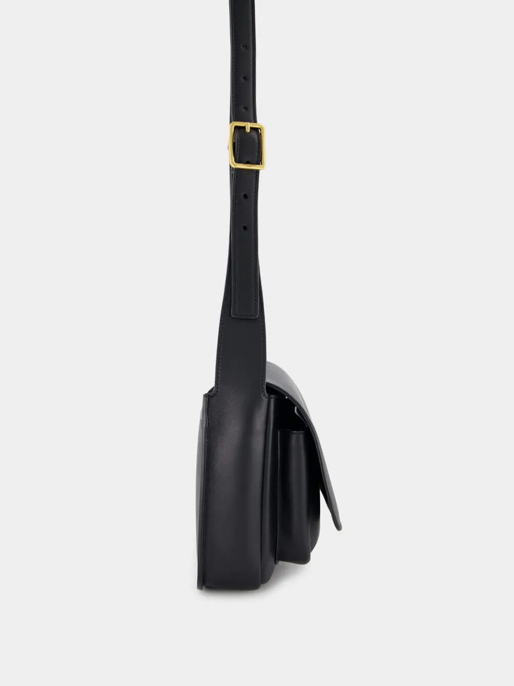 Black Niki Satchel in Leather