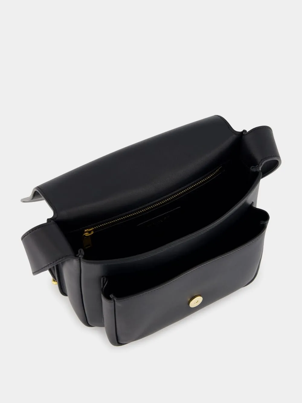 Black Niki Satchel in Leather