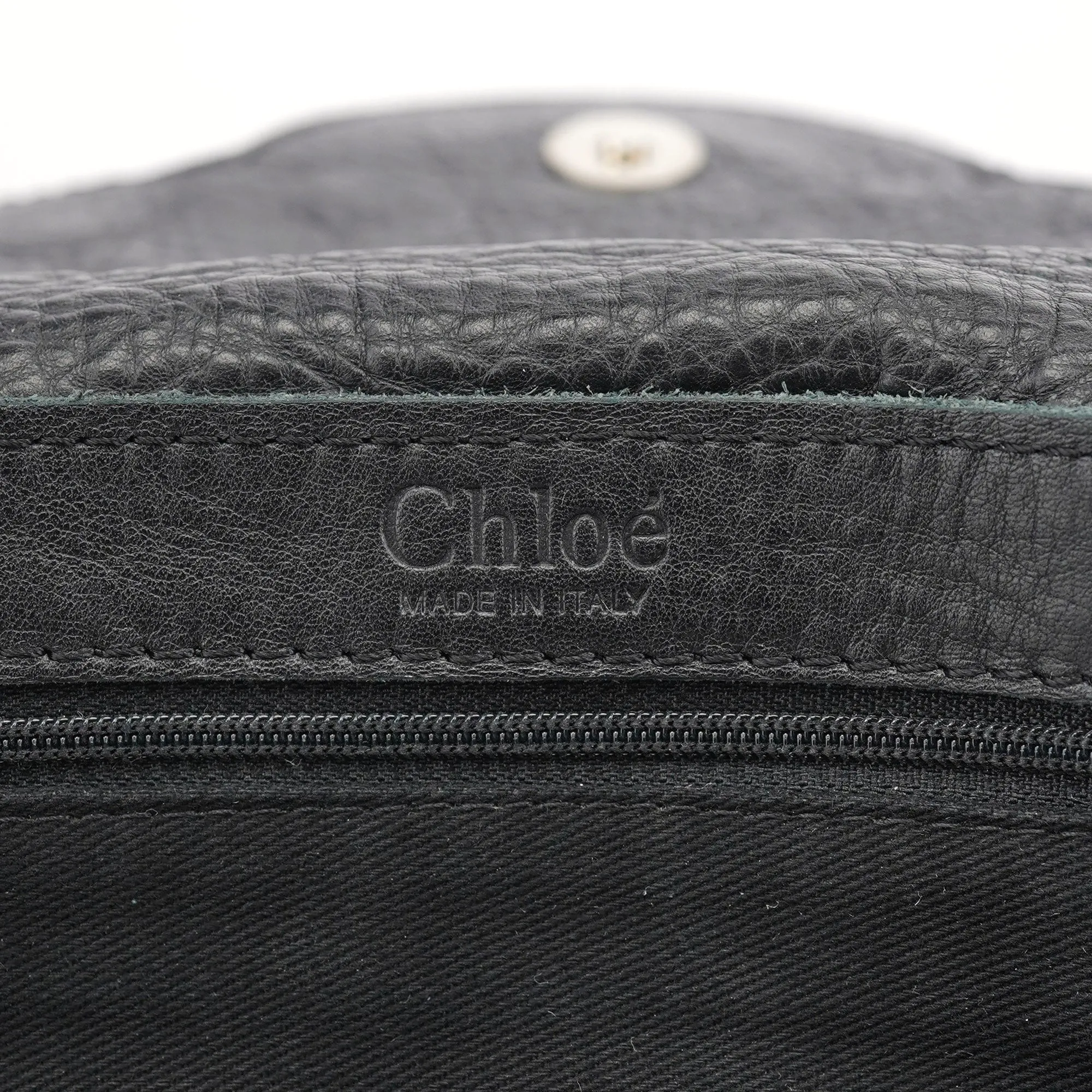 Black Studded Leather Tote Bag