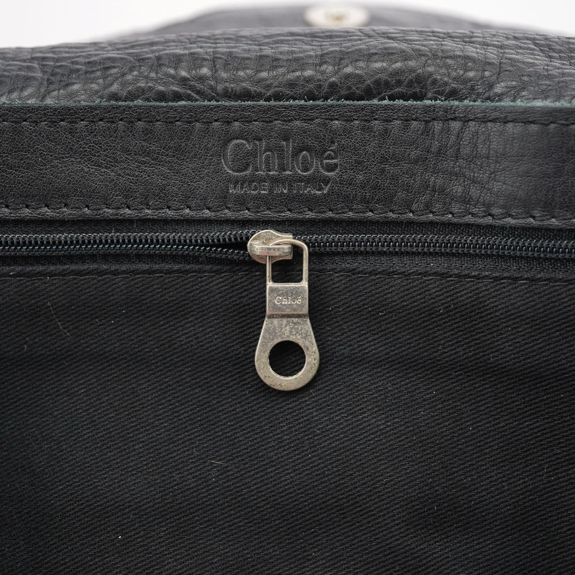 Black Studded Leather Tote Bag