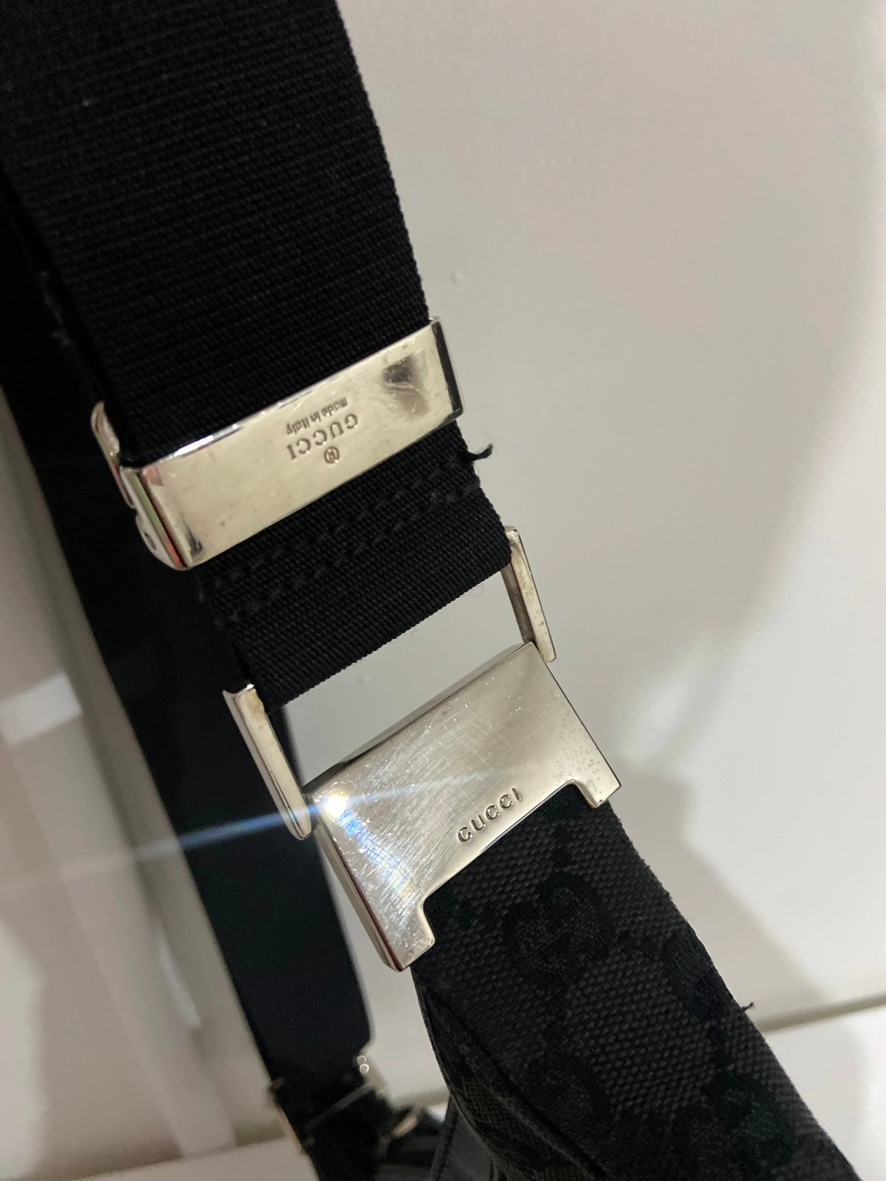 Black Vintage Gucci Crossbody-Shoulder Bag