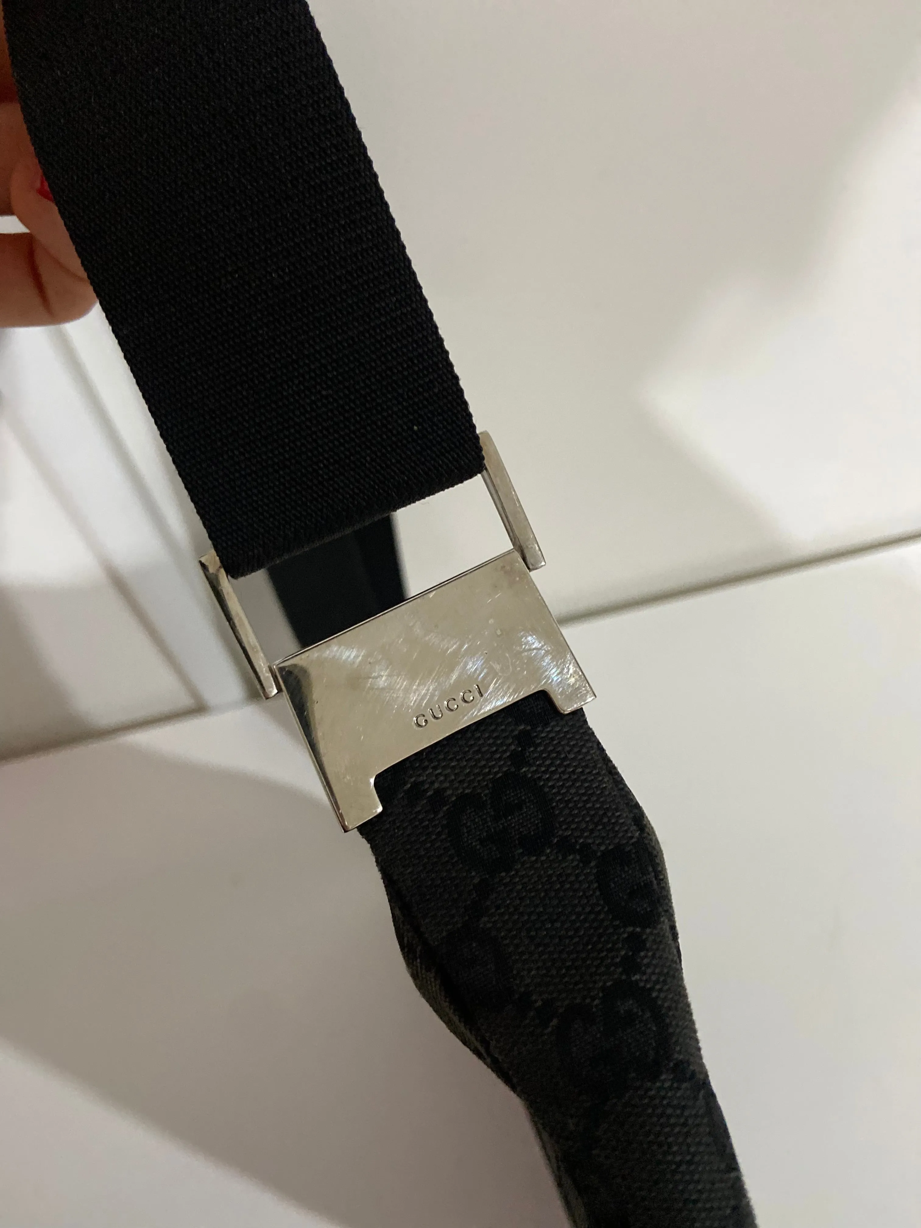Black Vintage Gucci Crossbody-Shoulder Bag