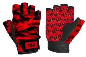 Blood Camo Half Finger Gloves