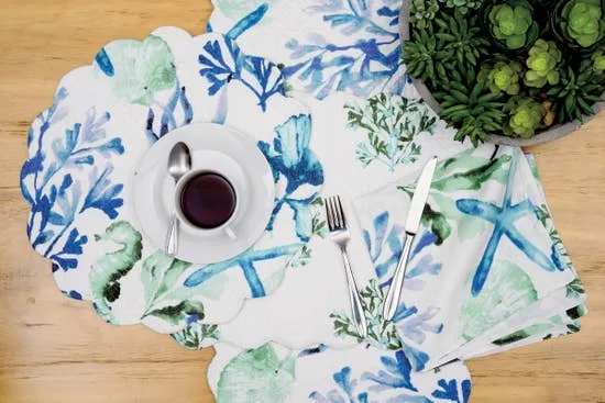 Bluewater Bay Quilted Reversible Table Runner