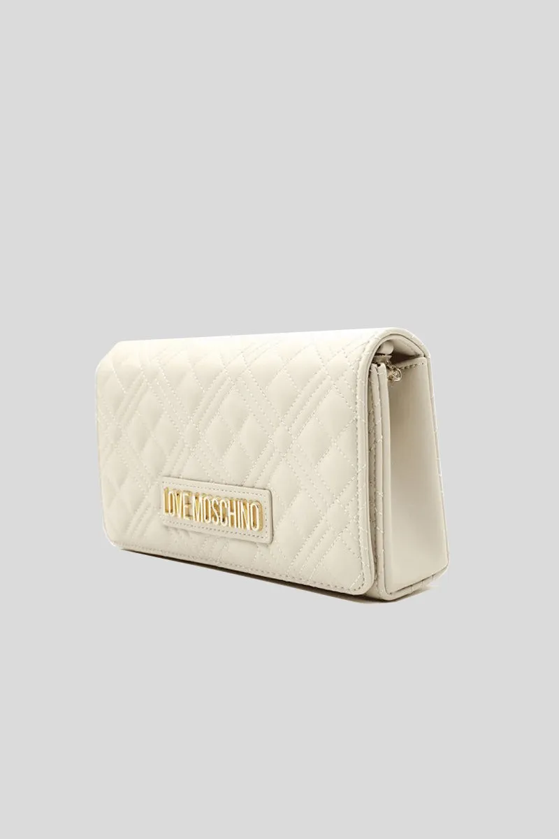 Borsa Quilted Nappa Pu - Avorio