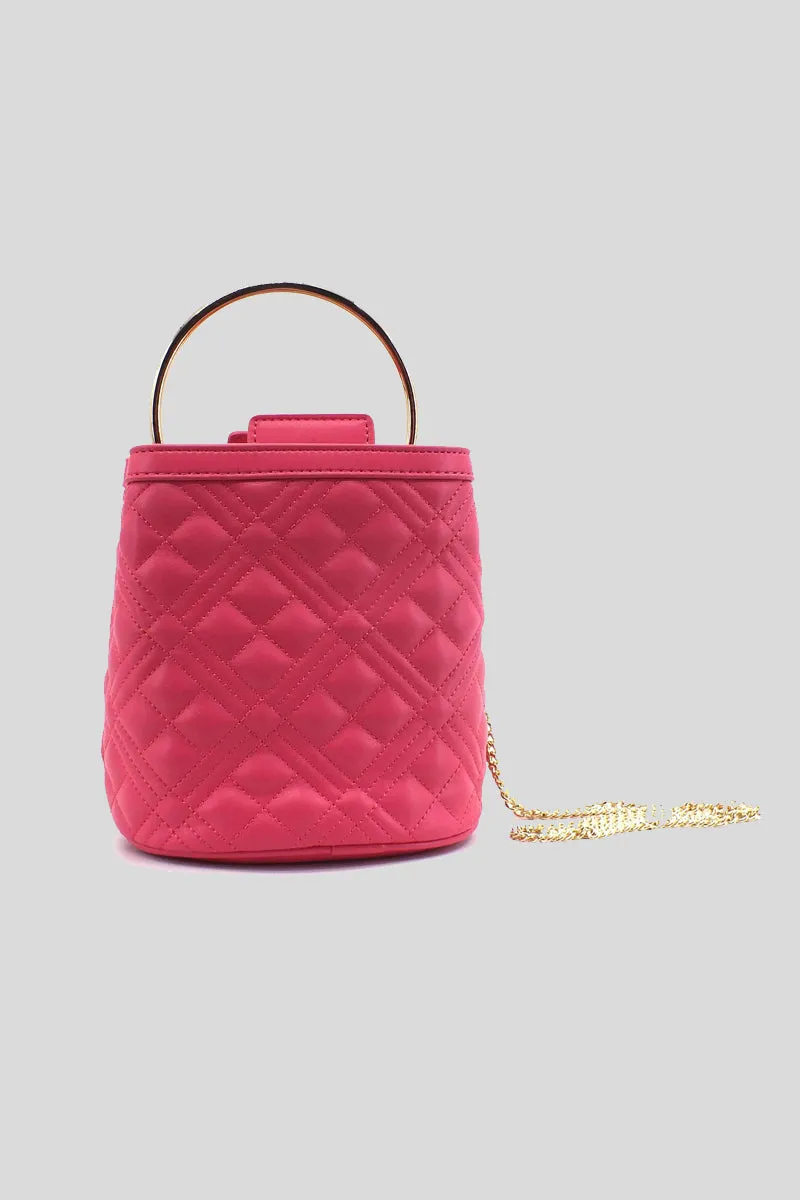 Borsa Quilted Nappa Pu - Fuxia