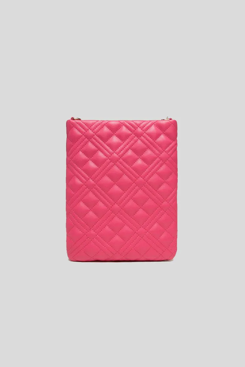 Borsa Quilted Nappa Pu - Fuxia