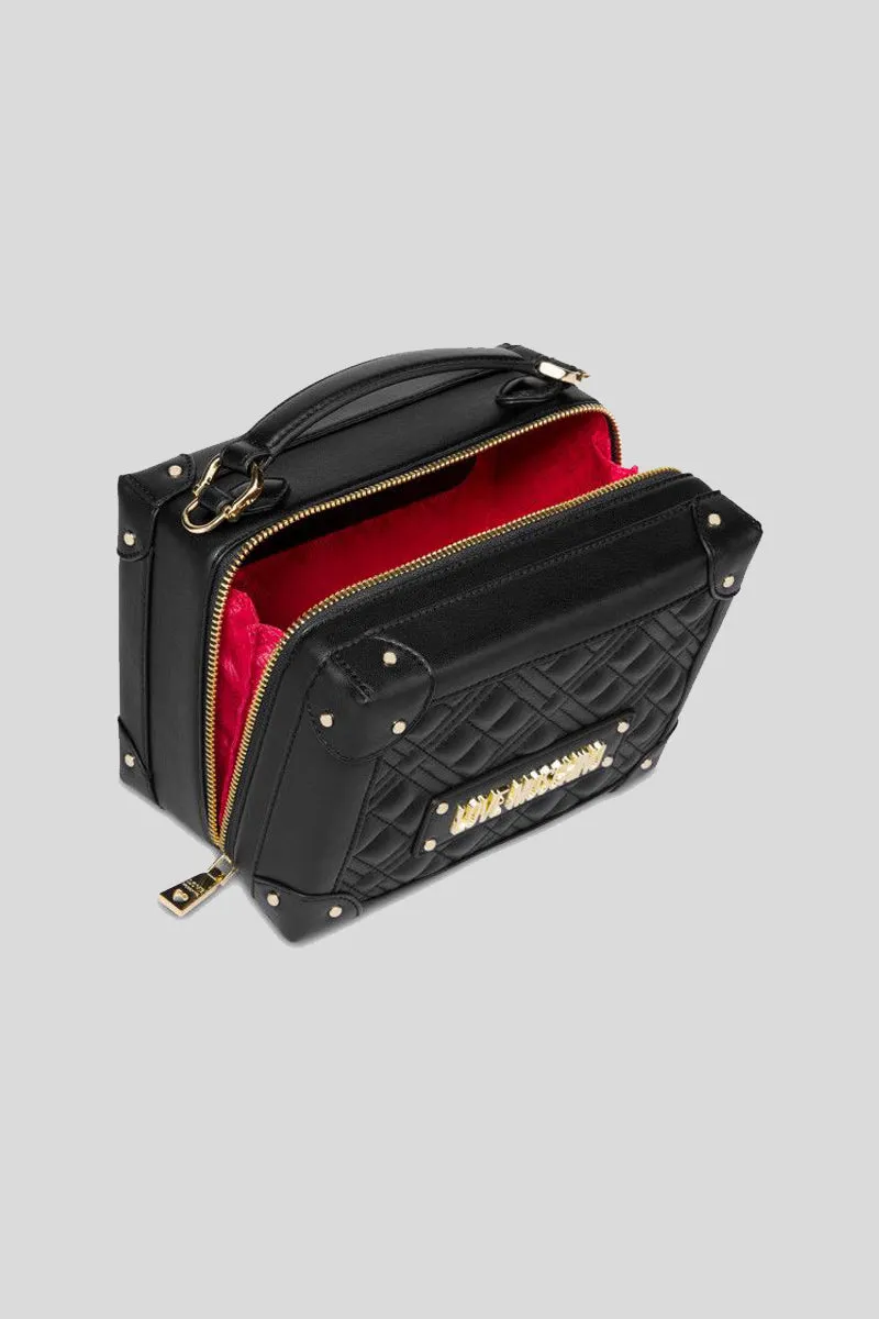 Borsa Quilted Nappa Pu - Nero