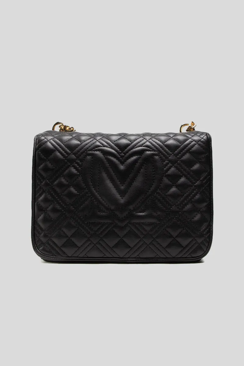 Borsa Quilted Nappa Pu - Nero