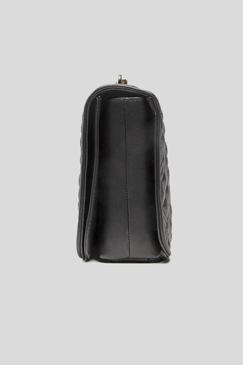 Borsa Quilted Nappa Pu - Nero