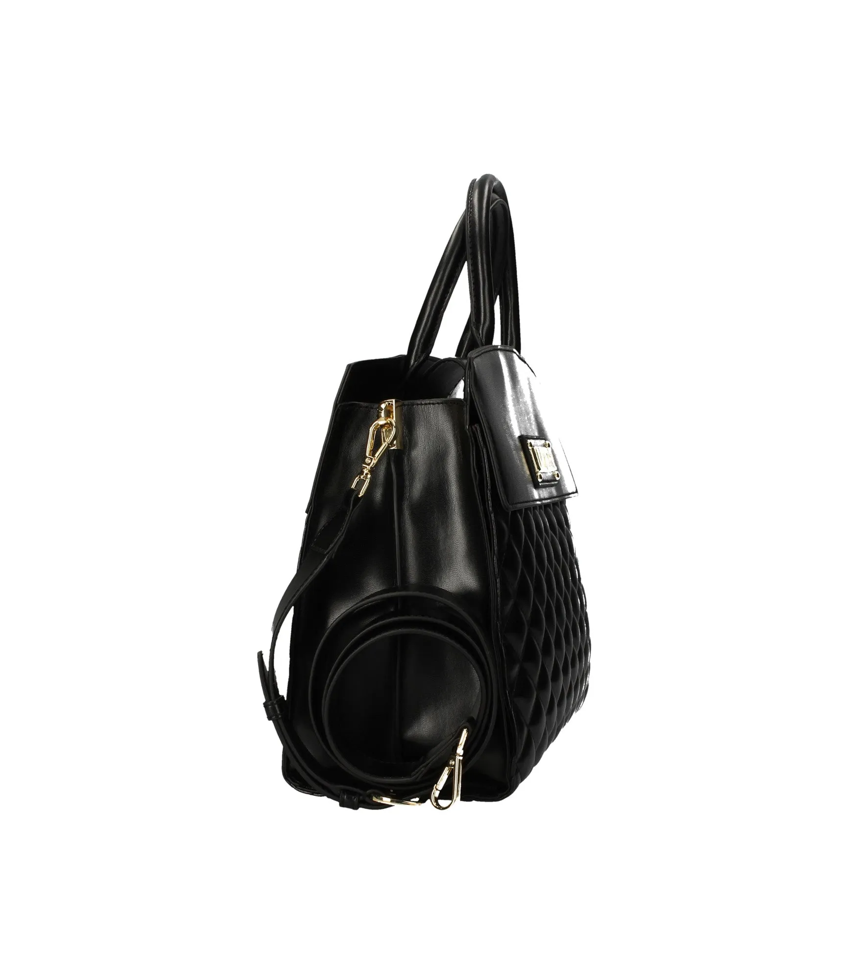 Borsa Quilted Nappa Pu - Nero