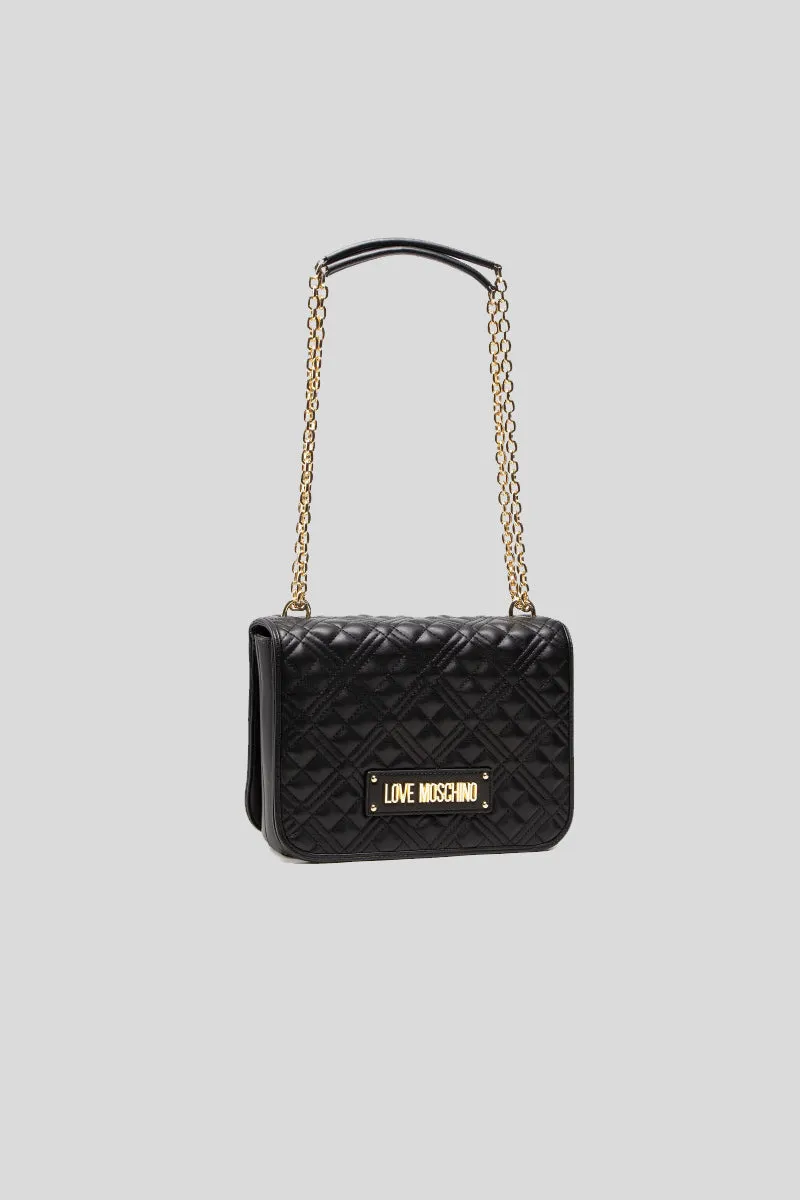 Borsa Quilted Nappa Pu - Nero