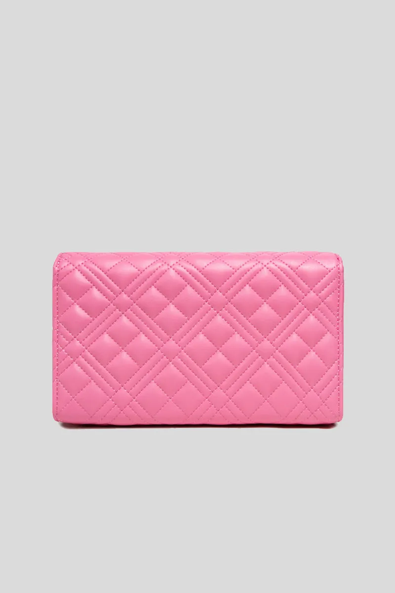 Borsa Quilted Nappa Pu - Rosa