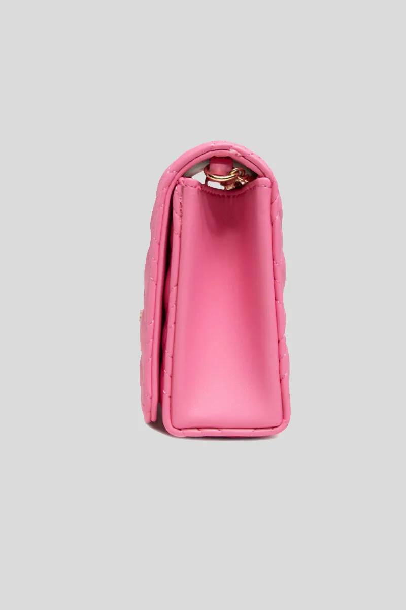 Borsa Quilted Nappa Pu - Rosa