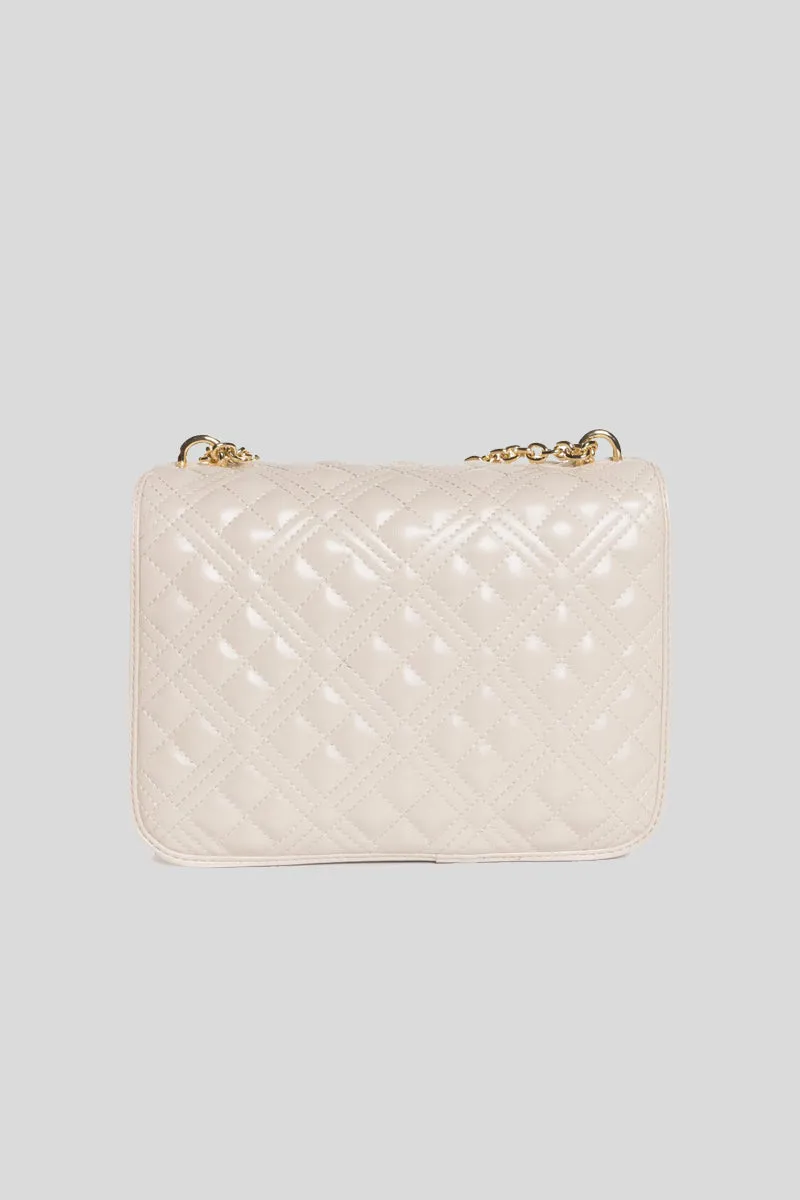 Borsa Quilted Pu - Avorio