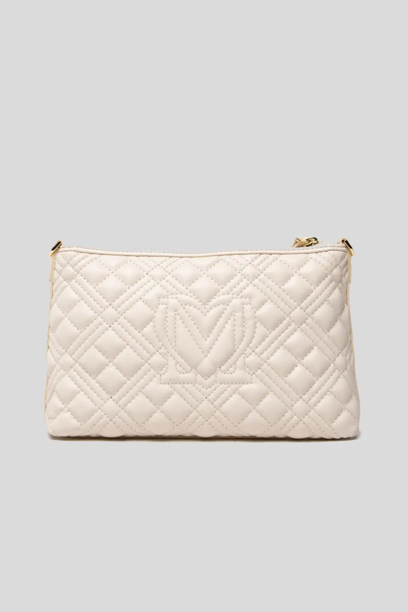 Borsa Quilted Pu - Avorio