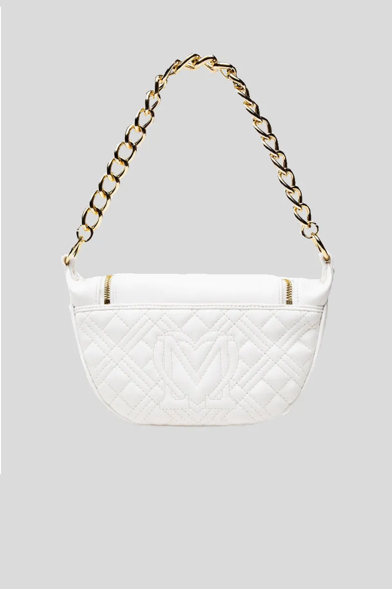 Borsa Quilted Pu - Bianco
