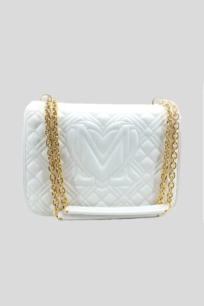 Borsa Quilted Pu - Bianco