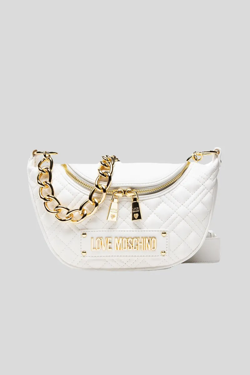 Borsa Quilted Pu - Bianco