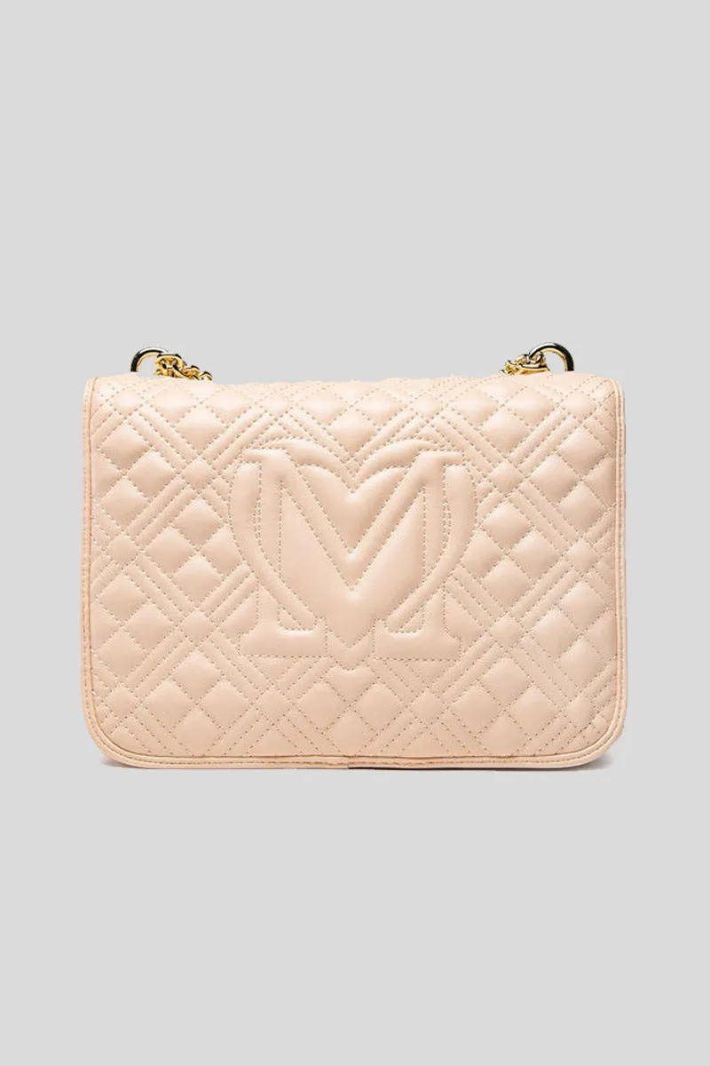 Borsa Quilted Pu - Naturale
