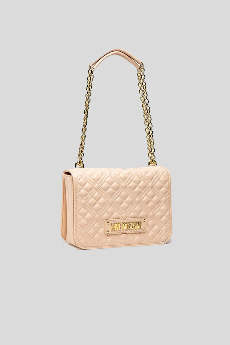 Borsa Quilted Pu - Naturale