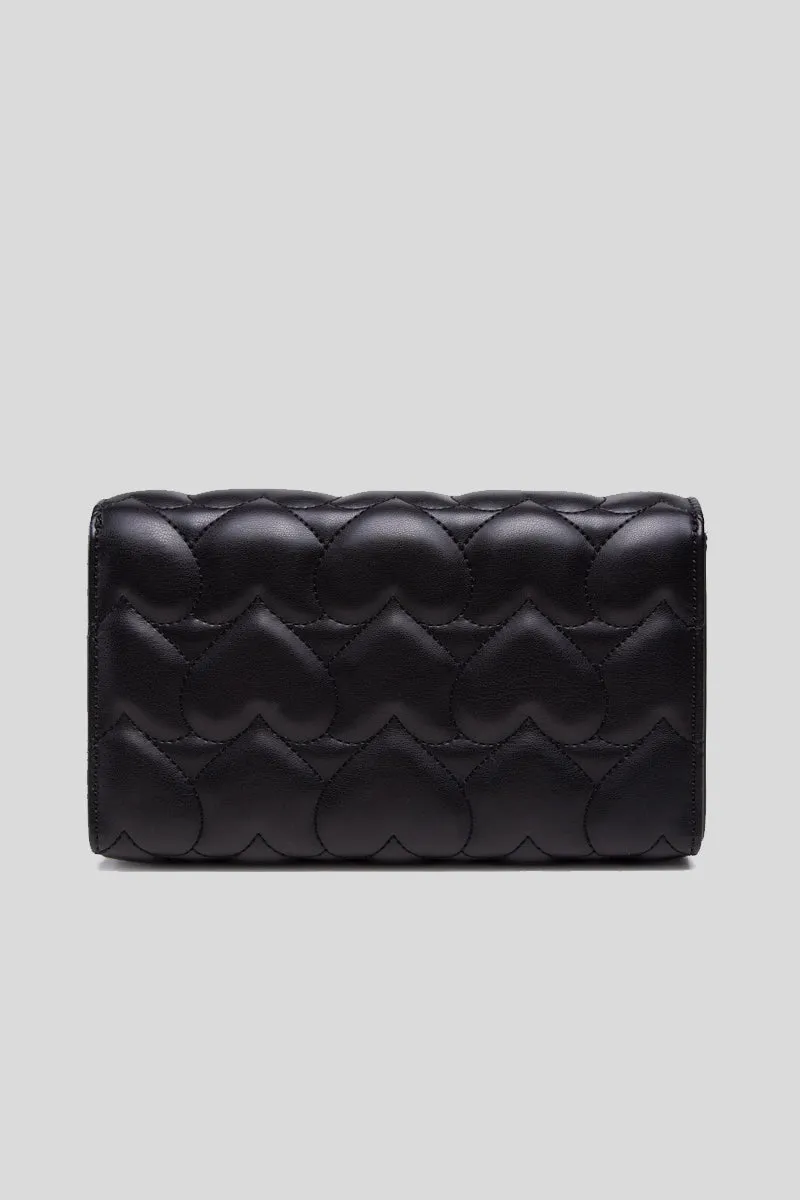 Borsa Quilted Pu - Nero     22,5 x 14 x 6 cm