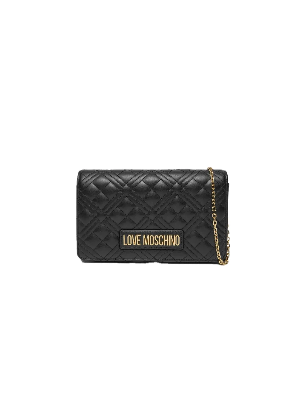 Borsa Quilted Pu - Nero Galv. Oro