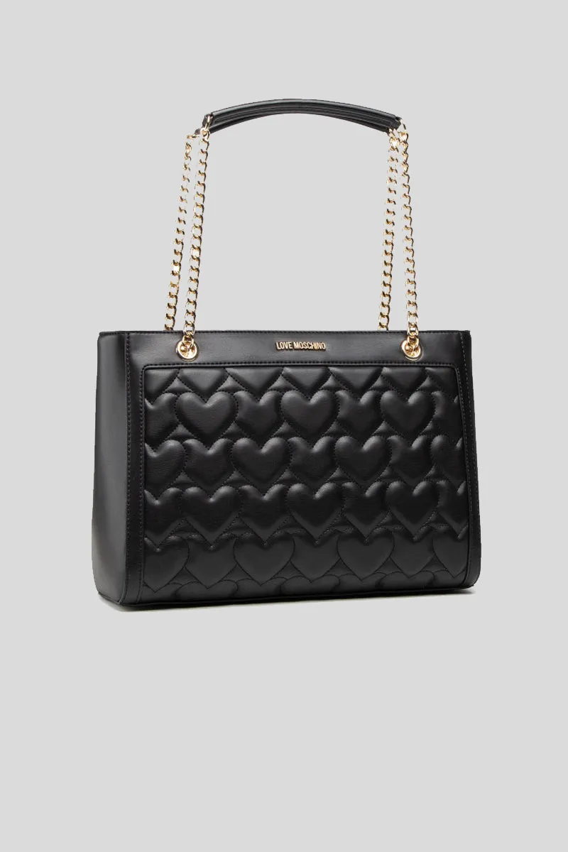 Borsa Quilted Pu - Nero