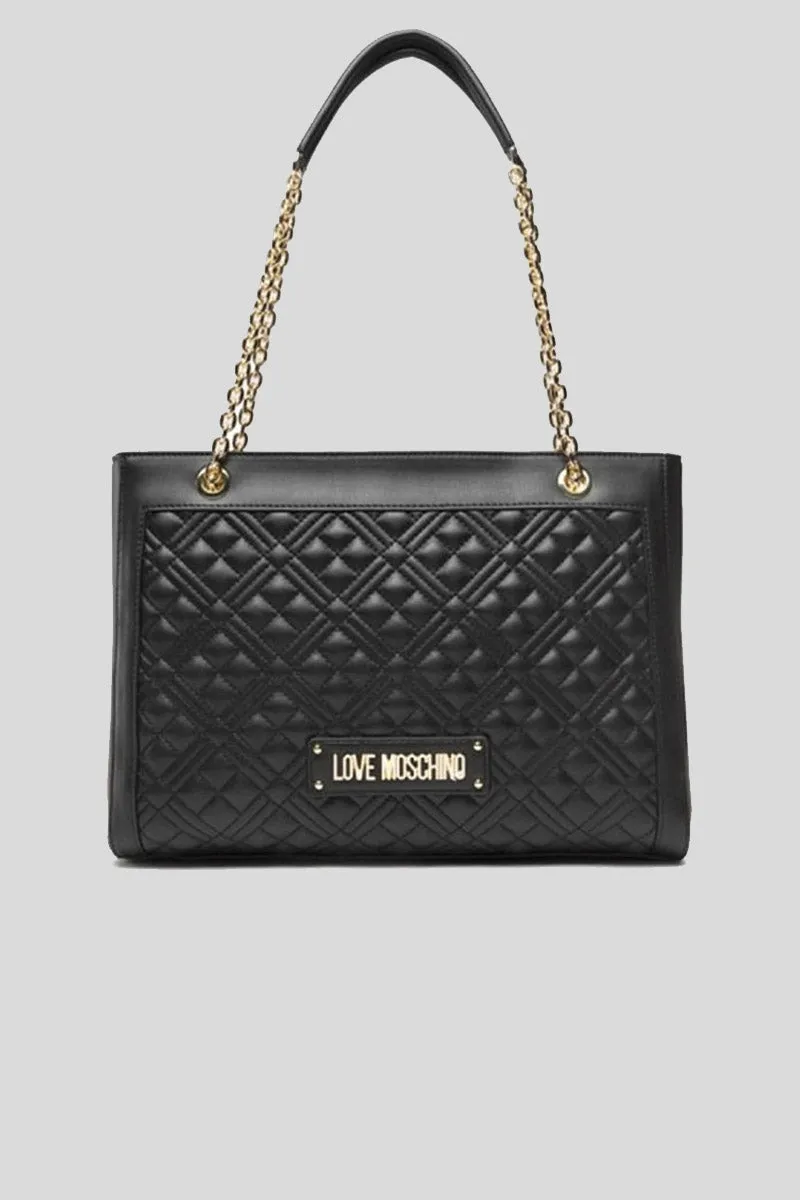 Borsa Quilted Pu - Nero