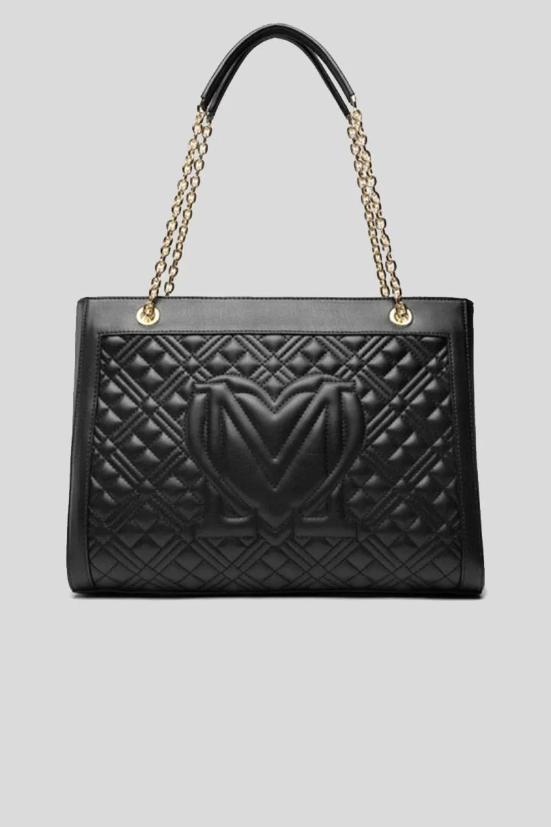 Borsa Quilted Pu - Nero
