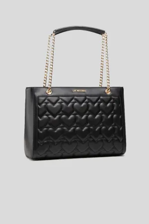 Borsa Quilted Pu - Nero
