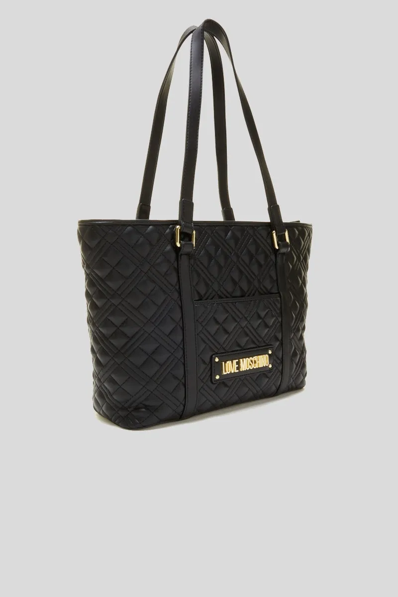 Borsa Quilted Pu - Nero